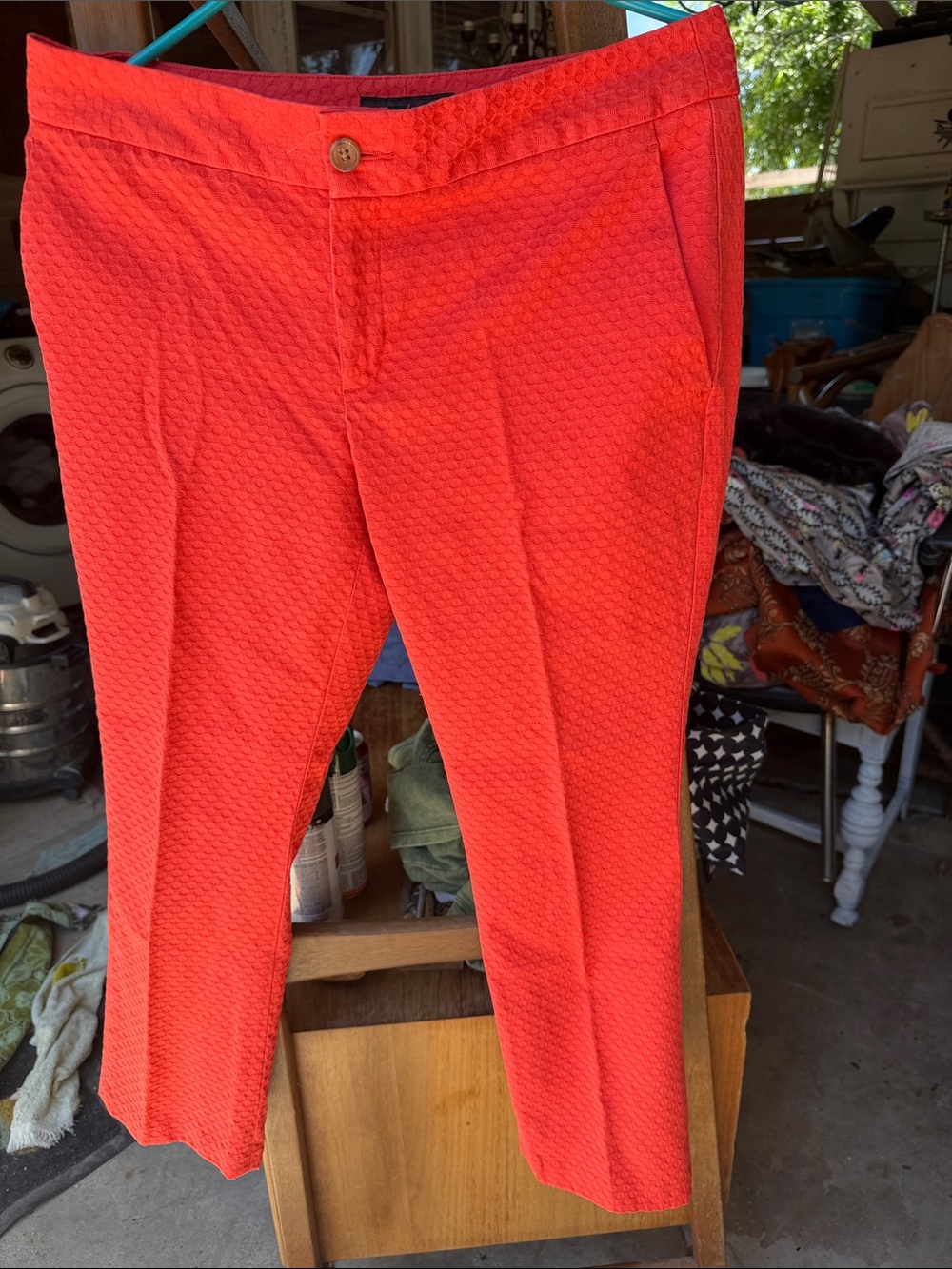 Banana republic pink polka dot pants